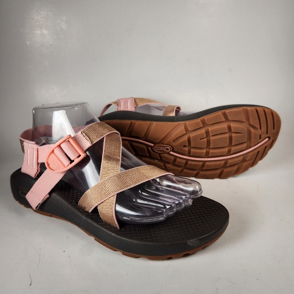 Chaco Shoes - CHACO Women's Z/Cloud Sandals Size 9 Metallic Rose Waterproof Chacogrip Comfort